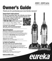 Eureka AirSpeed ALL FLOORS AS3011A Owner's Guide