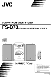 JVC FS-B70 Instruction Manual