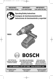 Bosch 18636-02 Operating Instructions