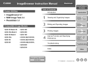 Canon 1236B001 ImageBrowser Instruction Manual Macintosh