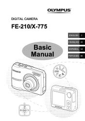 Olympus FE210 FE-210 Basic Manual (English, Français, Español, Português)