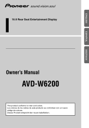 Pioneer AVD-W6200 Owners Manual