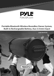 Pyle PBMSPG11 Instruction Manual