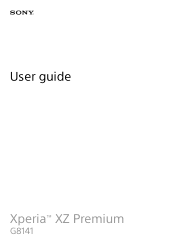 Sony Ericsson Xperia XZ Premium User Guide