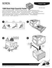 Xerox 7760GX Instruction Sheet - Installation of the Paper Trays