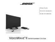 Bose Videowave II Entertainment Setup guide