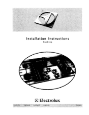 Electrolux E36GC65ESS Installation Instructions