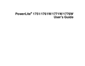 Epson PowerLite 1776W User Manual