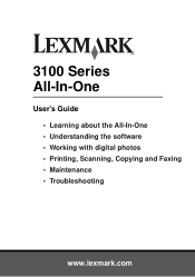 Lexmark Photo P3140 User's Guide for Windows