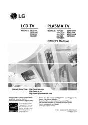 LG 42PC3DH-UD Owners Manual