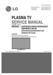 LG 50PW450 Service Manual
