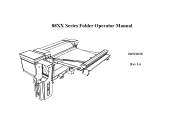 Xerox 850DX Xerox Wide Format 88XX Series Folder Operator Manual