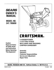 Craftsman 305cc Owners Manual