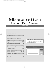 Magic Chef MCO165S User Manual
