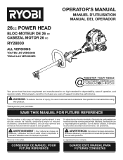 Ryobi RY28100 Operator's Manual