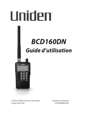Uniden BCD160DN French Owners Manual