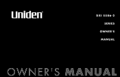 Uniden DXI5586-2 English Owners Manual