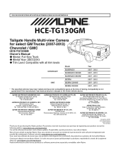 Alpine HCE-TG130GM Owners Manual