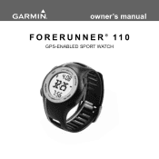 Garmin Forerunner 110 Owner's Manual
