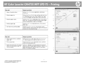 HP FM892UT#ABA HP Color LaserJet CM4730 MFP - Job Aid - UPD PS Printing