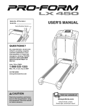 ProForm Lx450 Treadmill English Manual