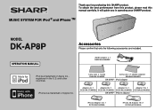 Sharp DK-AP8P DK-AP8P Operation Manual