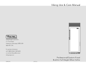 Viking VCWB301R Use and Care Manual