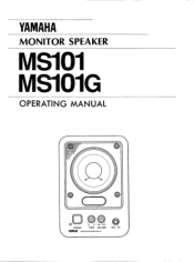 Yamaha MS101 Owner's Manual (image)