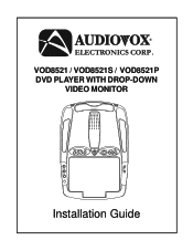 Audiovox VOD8521P Installation Guide
