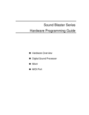Creative SB0350 Hardware Programming Guide