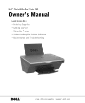 Dell 942 All In One Inkjet Printer Dell™ Photo All-In-One Printer 942 Owner's Manual