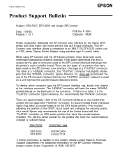 Epson DFX-8000 Product Support Bulletin(s)