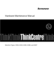 Lenovo ThinkCentre A61e Hardware Maintenance Manual