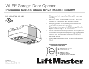 LiftMaster 8360W 8360W Installation Manual