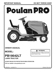 Poulan PB19542LT User Manual