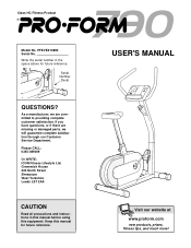 ProForm 790 Uk Manual