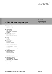 Stihl BR 600 MAGNUM Parts List