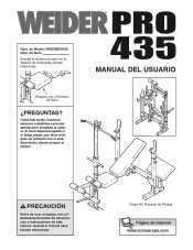 Weider Pro 435 Bench Spanish Manual