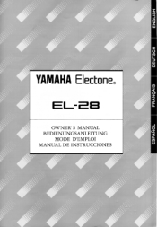 Yamaha EL-28 Owner's Manual (image)
