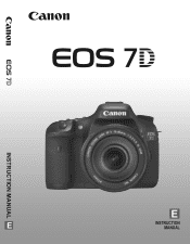 Canon EOS 7D EOS 7D Instruction Manual