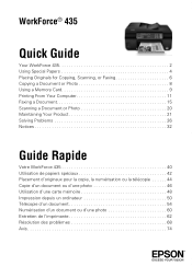 Epson WorkForce 435 Quick Guide