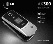 LG AX300 Red Quick Start Guide - English