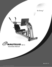 Nautilus NS75X Assembly Manual