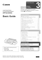 Canon imagePROGRAF iPF6300S iPF6300S Basic Guide No.3
