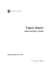 HP A7990A Brocade Fabric Watch Administrator's Guide (53-1000243-01, November 2006)