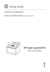 HP Color LaserJet Pro MFP 4301-4303dw Setup Guide