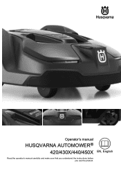 Husqvarna AUTOMOWER 450X with installation service Owner Manual