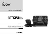 Icom IC-M506 Instruction Manual