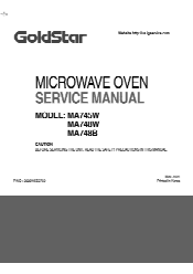 LG MA748W 01 Service Manual