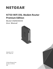 Netgear N750-WiFi User Manual